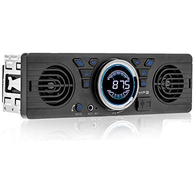 WEPARTICULAR Autoradio Bluetooth 1 Din avec Deux Haut-parleurs universels 1 DIN 12V FM MP3 Bluetooth Autoradio Appel Mains Libres Auto in-Dash Car Stéréo WEPARTICULAR Autoradio Bluetooth 1 Din avec Deux Haut-parleurs universels 1 DIN 12V FM MP3 Bluetooth Autoradio Appel Mains Libres Auto in-Dash Car Stéréo