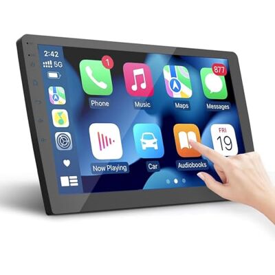 Haudio 2 Din Autoradio avec CarPlay & Android Auto, Écran IPS 10,1 Pouces Prenant en Charge 25 Ensembles de Sélection UI, Autoradio avec Caméra de Recul,Lien Miroir,SW/FM/AM/RDS 4+64G(CPU Mise Niveau) Haudio 2 Din Autoradio avec CarPlay & Android Auto, Écran IPS 10,1 Pouces Prenant en Charge 25 Ensembles de Sélection UI, Autoradio avec Caméra de Recul,Lien Miroir,SW/FM/AM/RDS 4+64G(CPU Mise Niveau)