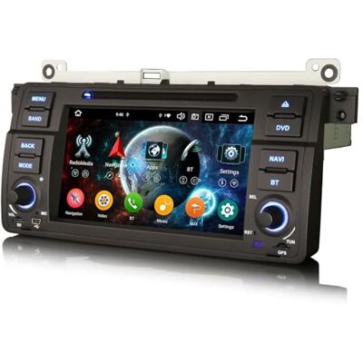 erisin 8-Core 4+64Go Android 16 Autoradio pour BMW Série 3 E46 Rover 75 M3 MG ZT GPS Navigateur Carplay Android Auto DSP Bluetooth 5.0 WiFi Radio RDS FM Lecteur DVD erisin 8-Core 4+64Go Android 16 Autoradio pour BMW Série 3 E46 Rover 75 M3 MG ZT GPS Navigateur Carplay Android Auto DSP Bluetooth 5.0 WiFi Radio RDS FM Lecteur DVD