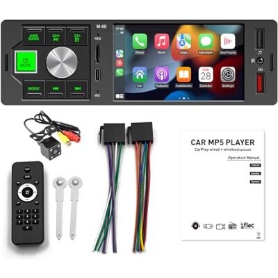 VIGORFLYRUN PARTS LTD Autoradio stéréo Bluetooth 4 x 45 W 1 DIN Radio FM Récepteur mains libres Bluetooth Lecteur MP3 avec microphone Prise en charge de la commande vocale AI/lien miroir/RDS/AUX/quatre ports USB/port TF VIGORFLYRUN PARTS LTD Autoradio stéréo Bluetooth 4 x 45 W 1 DIN Radio FM Récepteur mains libres Bluetooth Lecteur MP3 avec microphone Prise en charge de la commande vocale AI/lien miroir/RDS/AUX/quatre ports USB/port TF