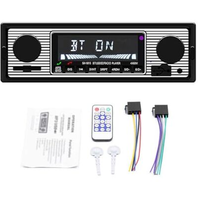 BOOMBOOST Stéréo de Voiture avec Bluetooth, autoradio avec Port USB/SD/AUX, Radio FM pour autoradio, Lecteur MP3 numérique, Appel Mains Libres avec télécommande sans Fil BOOMBOOST Stéréo de Voiture avec Bluetooth, autoradio avec Port USB/SD/AUX, Radio FM pour autoradio, Lecteur MP3 numérique, Appel Mains Libres avec télécommande sans Fil
