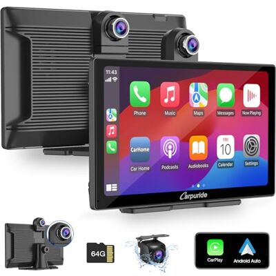 CARPURIDE W905 Sans Fil Carplay Voiture Autoradio 4K Caméra Devant & Arrière, Enregistrement en Boucle, Bluetooth, Lien Miroir, GPS, Siri. CARPURIDE W905 Sans Fil Carplay Voiture Autoradio 4K Caméra Devant & Arrière, Enregistrement en Boucle, Bluetooth, Lien Miroir, GPS, Siri.