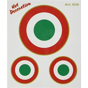 4R Quattroerre.it Adhésif Italie Cocarde, 10 x 12 cm 4R Quattroerre.it Adhésif Italie Cocarde, 10 x 12 cm