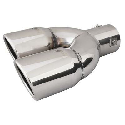 Simoni Racing Embout d'Échappement à gauche Rond Double/Oblique Inox Ø70xL220mm Montage ->58mm Simoni Racing Embout d'Échappement à gauche Rond Double/Oblique Inox Ø70xL220mm Montage ->58mm