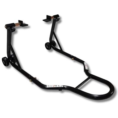 CRUIZER Béquille arrière Lève-moto Attaches à plaque réglable avec 4 roues sous-jacentes barres de renfort latéral avec charge maximale 300 kg CRUIZER Béquille arrière Lève-moto Attaches à plaque réglable avec 4 roues sous-jacentes barres de renfort latéral avec charge maximale 300 kg