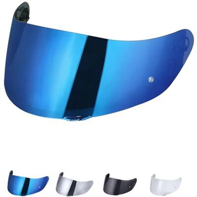 JQF Gear Visière de casque pour Agv K1 K3SV K5 Visière de casque de moto Protection contre le vent Visière complète Compatible uniquement avec les casques Agv K1, K3SV et K5 Bleu chromé JQF Gear Visière de casque pour Agv K1 K3SV K5 Visière de casque de moto Protection contre le vent Visière complète Compatible uniquement avec les casques Agv K1, K3SV et K5 Bleu chromé