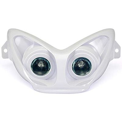 one by Camamoto cod. 77201350 masque halogène phare avant dichroïque de couleur blanche compatible avec Yamaha aerox/MBk nitro année de 1997 à 2012, L one by Camamoto cod. 77201350 masque halogène phare avant dichroïque de couleur blanche compatible avec Yamaha aerox/MBk nitro année de 1997 à 2012, L