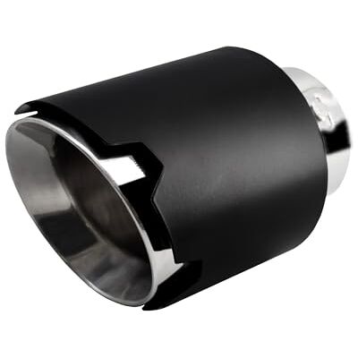 Simoni Racing Embout d'Échappement Rond/Oblique Noir-mattes+Inox Ø116xL170mm Montage 42-74mm Simoni Racing Embout d'Échappement Rond/Oblique Noir-mattes+Inox Ø116xL170mm Montage 42-74mm