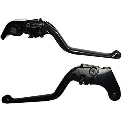 ACCOSSATO Paire de leviers noirs pour Aprilia Tuono V4 1100 RR/Factory de 2017 à 2021 (CC 1100) ACCOSSATO Paire de leviers noirs pour Aprilia Tuono V4 1100 RR/Factory de 2017 à 2021 (CC 1100)