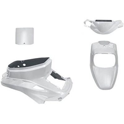 one by Camamoto Kit de carénages complets en plastique compatible avec mbk booster spirit Yamaha BW Original Année de 1994 à 2003 (frein à disque) (blanc perle) one by Camamoto Kit de carénages complets en plastique compatible avec mbk booster spirit Yamaha BW Original Année de 1994 à 2003 (frein à disque) (blanc perle)