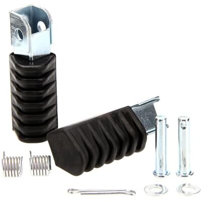 SUNQIAO Repose-pieds pour moto Yamaha PW50 en acier inoxydable avec ressort pour motocross Dirt Bike SUNQIAO Repose-pieds pour moto Yamaha PW50 en acier inoxydable avec ressort pour motocross Dirt Bike