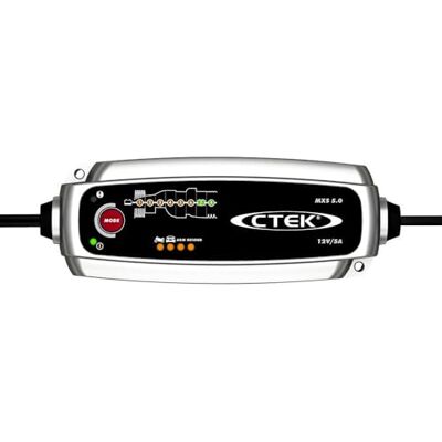 CTEK MXS 5.0, Chargeur De Batterie 12V 5A, Compensation De Température Intégrée, Chargeur De Batterie Voiture Et Moto, Chargeur De Batterie Intelligent avec Mode De Reconditionnement Et Option AGM CTEK MXS 5.0, Chargeur De Batterie 12V 5A, Compensation De Température Intégrée, Chargeur De Batterie Voiture Et Moto, Chargeur De Batterie Intelligent avec Mode De Reconditionnement Et Option AGM
