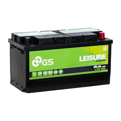 Yuasa Batterie de loisirs L36-100 12 V 100 Ah 900 A Sans entretien, haute performance, fiable et durable, idéal pour les loisirs Yuasa Batterie de loisirs L36-100 12 V 100 Ah 900 A Sans entretien, haute performance, fiable et durable, idéal pour les loisirs