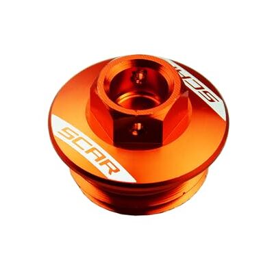 SCAR Bouchon de remplissage d'huile compatible avec KTM SX SXF SX-F EXC TPI EXCF 50 65 85 125 150 250 300 350 450 500 06-22 Orange SCAR Bouchon de remplissage d'huile compatible avec KTM SX SXF SX-F EXC TPI EXCF 50 65 85 125 150 250 300 350 450 500 06-22 Orange