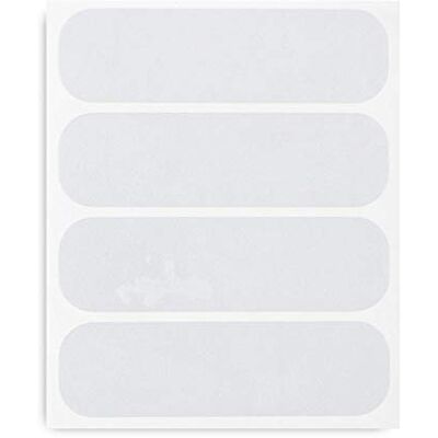 Autocollants pour casque moto argentés - Réfléchissants 85x23mm Autocollants pour casque moto argentés - Réfléchissants 85x23mm