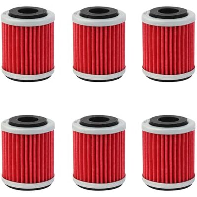 AHL six filtres à Huile pour YAMAHA YFM350R RAPTOR 350 2004-2007 2009-2013 AHL six filtres à Huile pour YAMAHA YFM350R RAPTOR 350 2004-2007 2009-2013