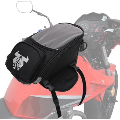 JFG RACING Sacoche Reservoir Moto,SacMoto Universel pour La Plupart des MotosSportives avec Poche Transparente pour Téléphone et GPS, Sacoche Magnetique Motos Sac Bagage Multifonction JFG RACING Sacoche Reservoir Moto,SacMoto Universel pour La Plupart des MotosSportives avec Poche Transparente pour Téléphone et GPS, Sacoche Magnetique Motos Sac Bagage Multifonction