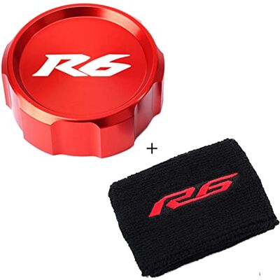 CCYYMOWOK Chaussettes de réservoir de liquide de frein avant pour moto Yamaha YZF R6 R6S 1999-2015 2004 2006 2008 CCYYMOWOK Chaussettes de réservoir de liquide de frein avant pour moto Yamaha YZF R6 R6S 1999-2015 2004 2006 2008