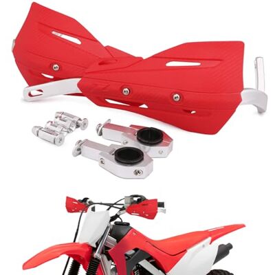JFG RACING Protège-mains universels en aluminium pour moto tout-terrain, motocross, supermoto, course VTT, Quad, KAYO – Rouge JFG RACING Protège-mains universels en aluminium pour moto tout-terrain, motocross, supermoto, course VTT, Quad, KAYO – Rouge