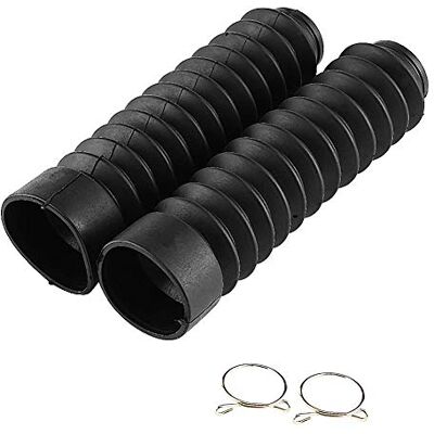 Aramox 205 x 42 mm Protection de fourche de moto Soufflet de pliage Soufflet de fourche en caoutchouc Protection contre la poussière En caoutchouc Guêtres Bottes Amortissement des chocs Aramox 205 x 42 mm Protection de fourche de moto Soufflet de pliage Soufflet de fourche en caoutchouc Protection contre la poussière En caoutchouc Guêtres Bottes Amortissement des chocs