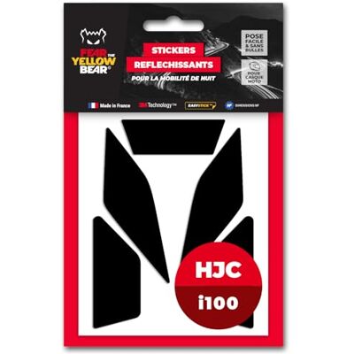 FEAR THE YELLOW BEAR YELLOW BEAR Fear The Yellow Bear© Easy Replica Compatible avec HJC i100™, Kit 5 Stickers réfléchissants REPOSITIONNABLES, pour Casque Moto, 3M™ Technology (Noir) FEAR THE YELLOW BEAR YELLOW BEAR Fear The Yellow Bear© Easy Replica Compatible avec HJC i100™, Kit 5 Stickers réfléchissants REPOSITIONNABLES, pour Casque Moto, 3M™ Technology (Noir)