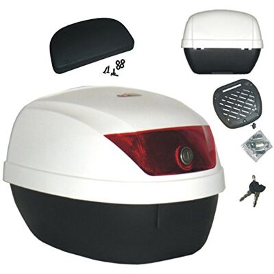 A-pro Sacoche Moto 28 Litres Scooter avec schinale Universel Complet Plaque Blanc A-pro Sacoche Moto 28 Litres Scooter avec schinale Universel Complet Plaque Blanc