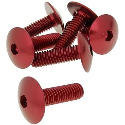 Artist Vicma Fairing Screws Hex Socket Head – en Aluminium anodisé Red – Set of 6 Pcs M6 x 20 Artist Vicma Fairing Screws Hex Socket Head – en Aluminium anodisé Red – Set of 6 Pcs M6 x 20