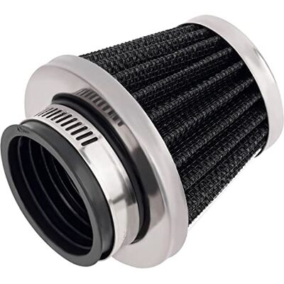 AHL 1 x 42mm Haute Performance Filtre à Air 42mm Moto Filtre à Air Clamp Caoutchouc Filtre à Air Sport Noir AHL 1 x 42mm Haute Performance Filtre à Air 42mm Moto Filtre à Air Clamp Caoutchouc Filtre à Air Sport Noir