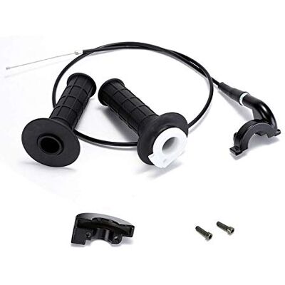 Bogoro Kit de Poignée d'accélérateur, Accélérateur Poignée Grip, Pièces de Moto Accélérateur Turner 7/8 ATV Poignée Universelle 110-250CC Accélérateur Kit d'accélérateur moto avec Ligne d'accélérateur Bogoro Kit de Poignée d'accélérateur, Accélérateur Poignée Grip, Pièces de Moto Accélérateur Turner 7/8 ATV Poignée Universelle 110-250CC Accélérateur Kit d'accélérateur moto avec Ligne d'accélérateur