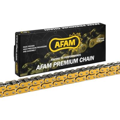 AFAM Chaine De Transmission 428 A428R1-G Or 132 Maillons AFAM Chaine De Transmission 428 A428R1-G Or 132 Maillons
