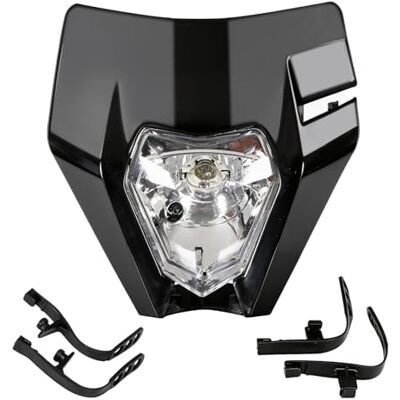 JFG RACING Phare Moto, Plaque Phare Moto Phare Avant Moto Face Avant-Noir pour Moto 50cc KTM EXC250 SX250 SXF250 EXC450 SX350 SXF450 EXC525 640LC4 Dirt Bike Enduro ATV Scooters JFG RACING Phare Moto, Plaque Phare Moto Phare Avant Moto Face Avant-Noir pour Moto 50cc KTM EXC250 SX250 SXF250 EXC450 SX350 SXF450 EXC525 640LC4 Dirt Bike Enduro ATV Scooters
