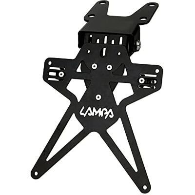 Lampa 91641 Aero-X Evo 1, support de plaque d'immatriculation pour plaques d'immatriculation italiennes avec hauteur et inclinaison réglables Lampa 91641 Aero-X Evo 1, support de plaque d'immatriculation pour plaques d'immatriculation italiennes avec hauteur et inclinaison réglables