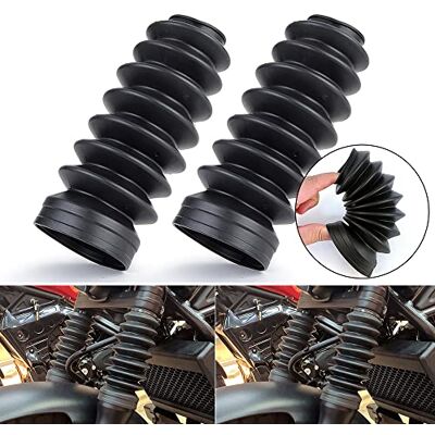 COKUERA Bottes de guêtres en caoutchouc de fourche pour Honda Rebel 500 300 1100 CMX300 CMX500 CMX 300 500 accessoires couverture de poussière d'amortisseur de fourche avant COKUERA Bottes de guêtres en caoutchouc de fourche pour Honda Rebel 500 300 1100 CMX300 CMX500 CMX 300 500 accessoires couverture de poussière d'amortisseur de fourche avant
