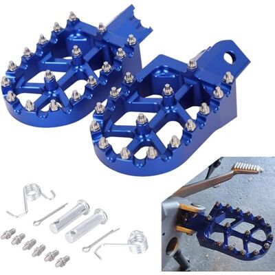 JFG RACING Cale Pied Moto,Repose Ried Motos Aluminium CNC pour SSR RFZ Pit Bike-Bleu pour Moto 50cc Simson S51 Beta RR 50 Rieju Mrt 50 CRF XR CR 50 70 80 100 125 CT200U Mini Bike JFG RACING Cale Pied Moto,Repose Ried Motos Aluminium CNC pour SSR RFZ Pit Bike-Bleu pour Moto 50cc Simson S51 Beta RR 50 Rieju Mrt 50 CRF XR CR 50 70 80 100 125 CT200U Mini Bike