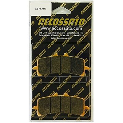 ACCOSSATO Plaquette de Frein agpa106st, Ducati > 1199 panigale 1199 (2012 – 2014) ACCOSSATO Plaquette de Frein agpa106st, Ducati > 1199 panigale 1199 (2012 – 2014)