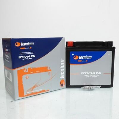 Tecnium Batterie SLA pour Moto Honda 1100 ST Pan european 1989 à 2002 YTX14-BS / 12V 12Ah Neuf Tecnium Batterie SLA pour Moto Honda 1100 ST Pan european 1989 à 2002 YTX14-BS / 12V 12Ah Neuf