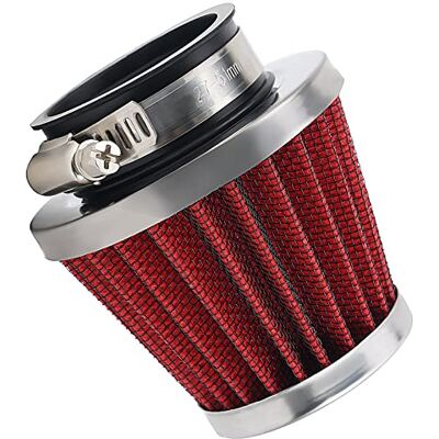 AHL 1 x 42 mm Haute Performance Filtre à Air 42 mm Moto Filtre à Air Clamp Caoutchouc Filtre à Air Sport Rouge AHL 1 x 42 mm Haute Performance Filtre à Air 42 mm Moto Filtre à Air Clamp Caoutchouc Filtre à Air Sport Rouge