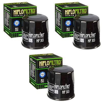 HifloFiltro 3x Filtre à l'huile Honda NT 650 V Deauville CBS 02-05 Hiflo HF303 HifloFiltro 3x Filtre à l'huile Honda NT 650 V Deauville CBS 02-05 Hiflo HF303