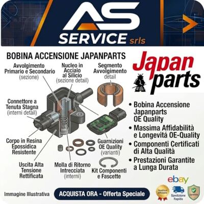 Japanparts JPBO-K12 Bobine D'Allumage Japanparts JPBO-K12 Bobine D'Allumage