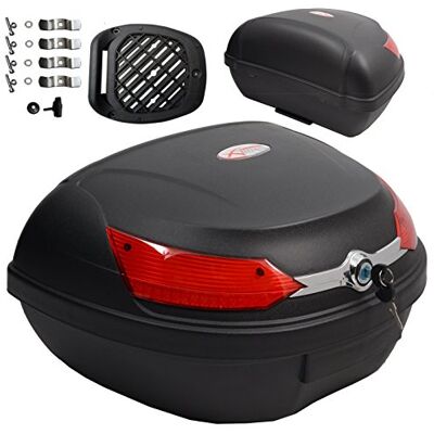A-pro Top Case Box, 48 litres, universel, à dégagement rapide, pour moto, scooter et quad A-pro Top Case Box, 48 litres, universel, à dégagement rapide, pour moto, scooter et quad