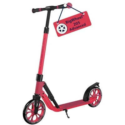HUDORA BigWheel 205 Advanced Scooter Trottinette Confortable en Aluminium pour jusqu'à 100kg Réglable en Hauteur & Pliable pour Enfants/Adolescents & Adultes HUDORA BigWheel 205 Advanced Scooter Trottinette Confortable en Aluminium pour jusqu'à 100kg Réglable en Hauteur & Pliable pour Enfants/Adolescents & Adultes