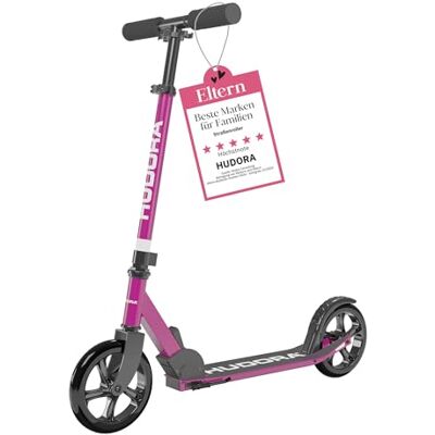 HUDORA Scooter Start 200 Trottinette de ville stable en aluminium réglable en hauteur et pliable pour enfants et adultes jusqu'à 100 kg Trottinette solide avec support HUDORA Scooter Start 200 Trottinette de ville stable en aluminium réglable en hauteur et pliable pour enfants et adultes jusqu'à 100 kg Trottinette solide avec support