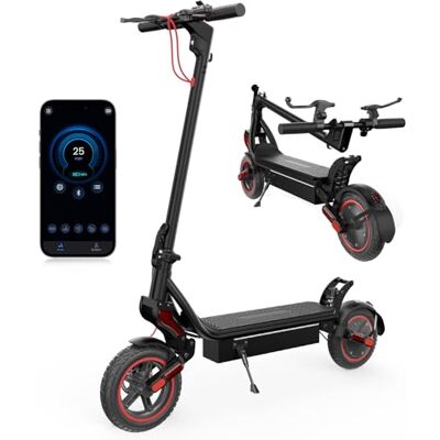 iScooter W8 Trottinette Électrique Adulte,Autonomie 45km,Trottinette Électrique Pliable Tout-Terrain avec Pneus Antidérapants,Suspension à Ressort,Écran LCD,Application Mobile iScooter W8 Trottinette Électrique Adulte,Autonomie 45km,Trottinette Électrique Pliable Tout-Terrain avec Pneus Antidérapants,Suspension à Ressort,Écran LCD,Application Mobile