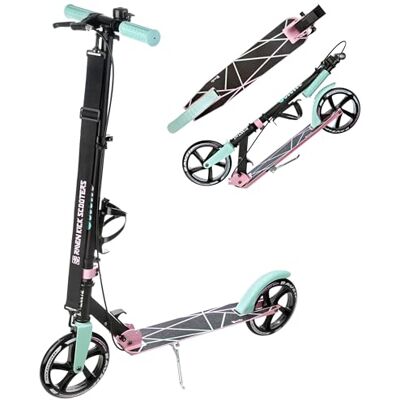Raven Anabel Trottinette pour Enfant 200mm avec frein à main (orange/rose) Raven Anabel Trottinette pour Enfant 200mm avec frein à main (orange/rose)