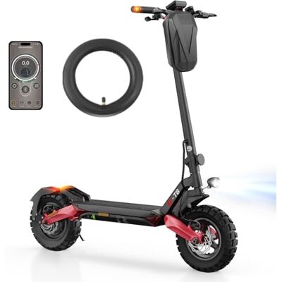 iScooter Trottinette E avec autorisation de circulation routière, portée de 80 à 100 km, 48 V 15 Ah, pneus pneumatiques tout-terrain 10", trottinette électrique ABE avec double absorption des chocs, pliable iScooter Trottinette E avec autorisation de circulation routière, portée de 80 à 100 km, 48 V 15 Ah, pneus pneumatiques tout-terrain 10", trottinette électrique ABE avec double absorption des chocs, pliable