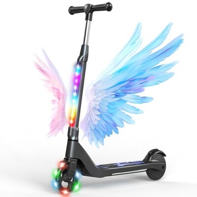 SISIGAD Trottinette Electrique Enfant 6-8-10 Ans Electric Scooter Enfant 5.3 Pouces avec Lumière LED Colorée & 3 Hauteurs Ajustables, Scooter Électrique Enfant Charge Max 70 Kg, Vitesse Max 10 Km/h SISIGAD Trottinette Electrique Enfant 6-8-10 Ans Electric Scooter Enfant 5.3 Pouces avec Lumière LED Colorée & 3 Hauteurs Ajustables, Scooter Électrique Enfant Charge Max 70 Kg, Vitesse Max 10 Km/h