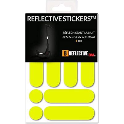 B REFLECTIVE Kit Stickers Bandes Réfléchissants Trottinette & EDPM Autocollants 3M Technology™ Haute Visibilité Discret & Design Adhérence maximale Jaune Fluorescent B REFLECTIVE Kit Stickers Bandes Réfléchissants Trottinette & EDPM Autocollants 3M Technology™ Haute Visibilité Discret & Design Adhérence maximale Jaune Fluorescent