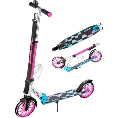 Raven Anabel Trottinette pour Enfant 200mm avec frein à main (orange/rose) Raven Anabel Trottinette pour Enfant 200mm avec frein à main (orange/rose)