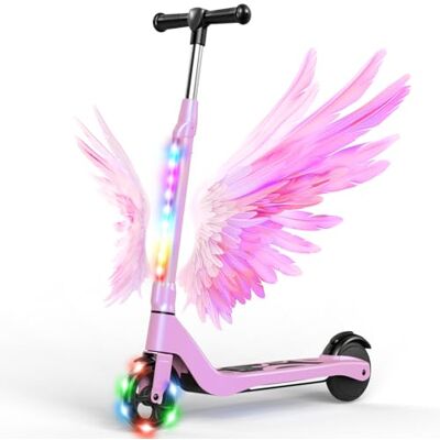 SISIGAD Trottinette électrique pour enfant de 6 à 10 ans, avec lumières LED et 3 hauteurs réglables, charge maximale 70 kg, vitesse maximale 10 km/h, autonomie maximale 4 km SISIGAD Trottinette électrique pour enfant de 6 à 10 ans, avec lumières LED et 3 hauteurs réglables, charge maximale 70 kg, vitesse maximale 10 km/h, autonomie maximale 4 km