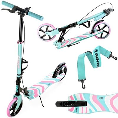 Raven Anabel Trottinette pour Enfant 200mm avec frein à main (orange/rose) Raven Anabel Trottinette pour Enfant 200mm avec frein à main (orange/rose)